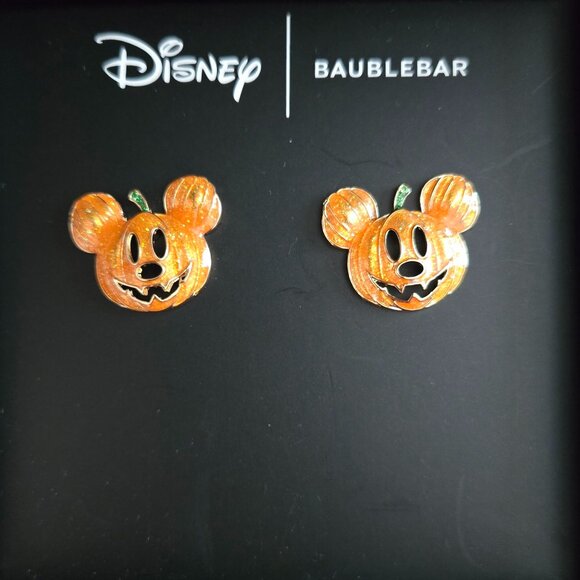 Disney BAUBLEBAR Mickey Mouse Pumpkin Earrings - Picture 2 of 4